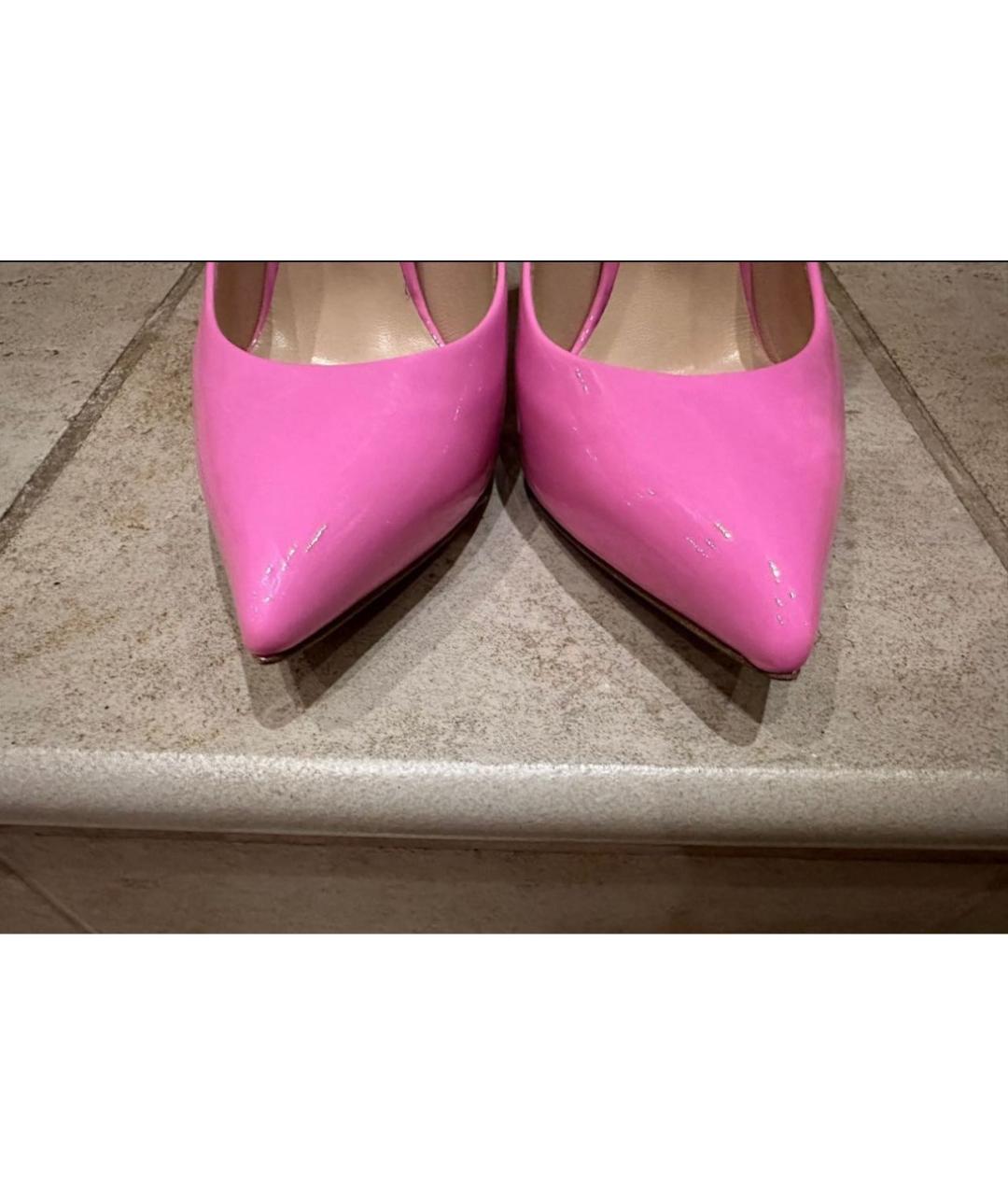 CASADEI Розовые туфли из лакированной кожи, фото 7