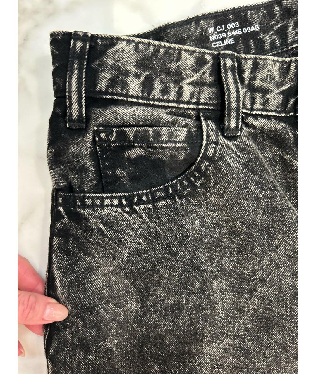 CELINE PRE-OWNED Серые прямые джинсы, фото 4