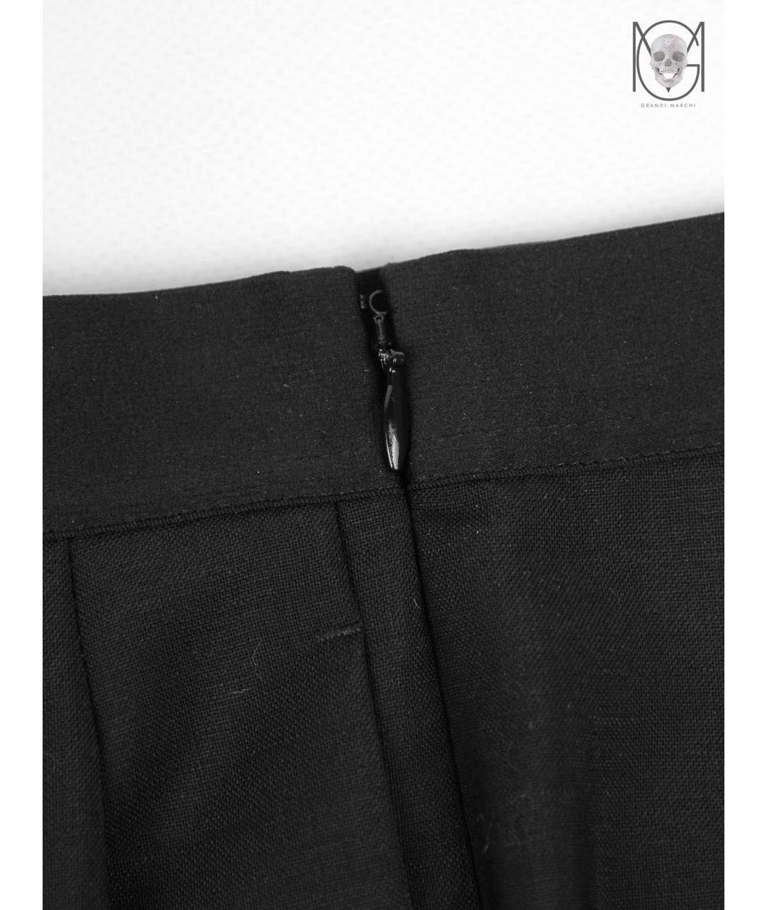 PRADA Черные брюки широкие, фото 7