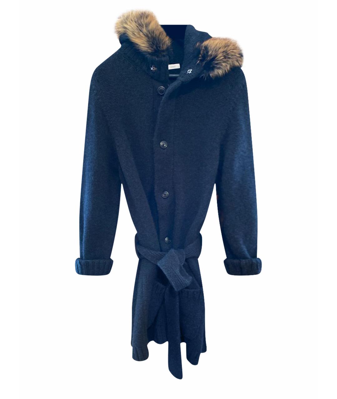 MALO Антрацитовое кашемировое пальто, фото 1