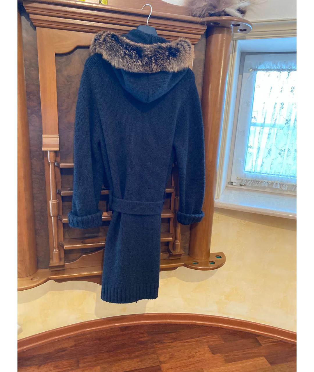 MALO Антрацитовое кашемировое пальто, фото 2