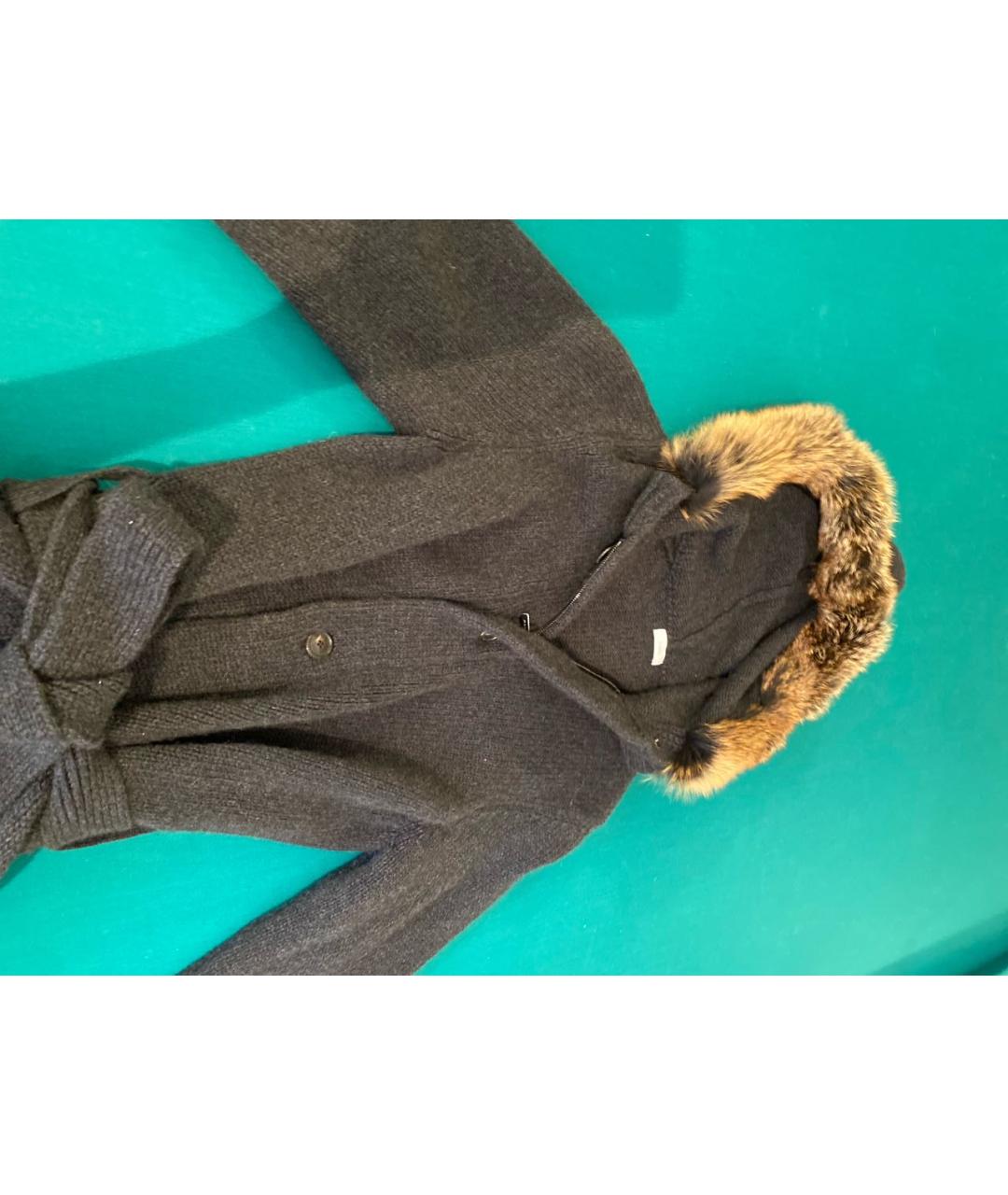 MALO Антрацитовое кашемировое пальто, фото 3