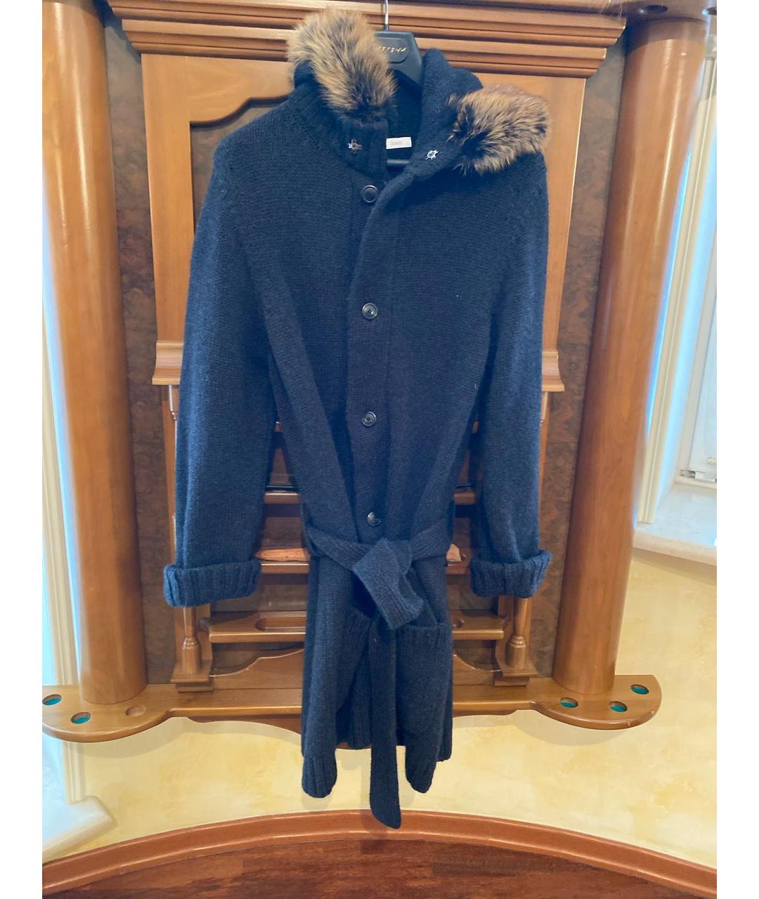 MALO Антрацитовое кашемировое пальто, фото 8