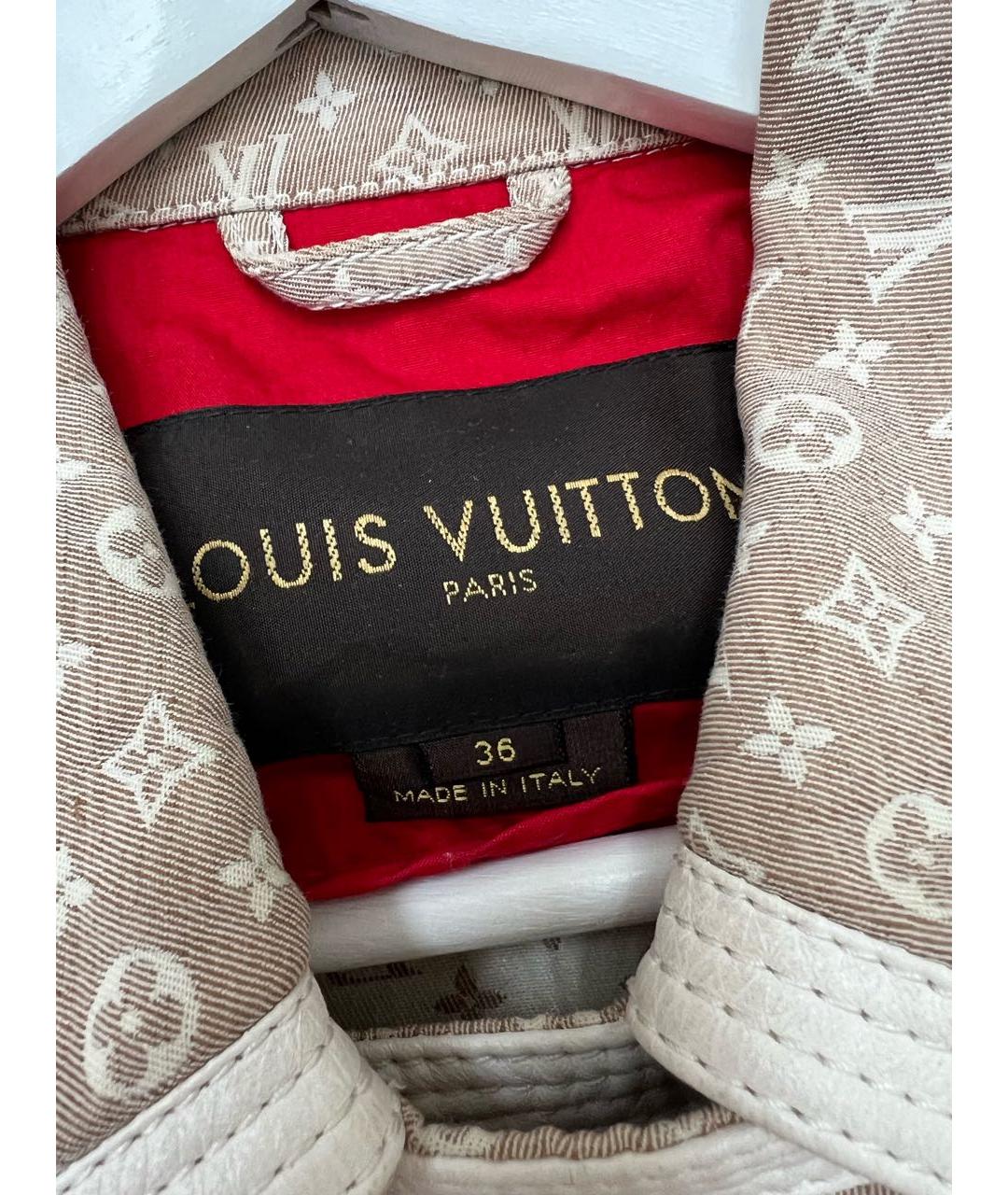 LOUIS VUITTON PRE-OWNED Бежевая хлопковая куртка, фото 3