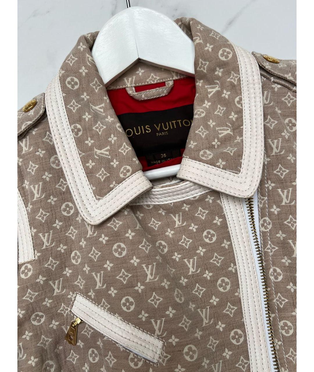 LOUIS VUITTON PRE-OWNED Бежевая хлопковая куртка, фото 4