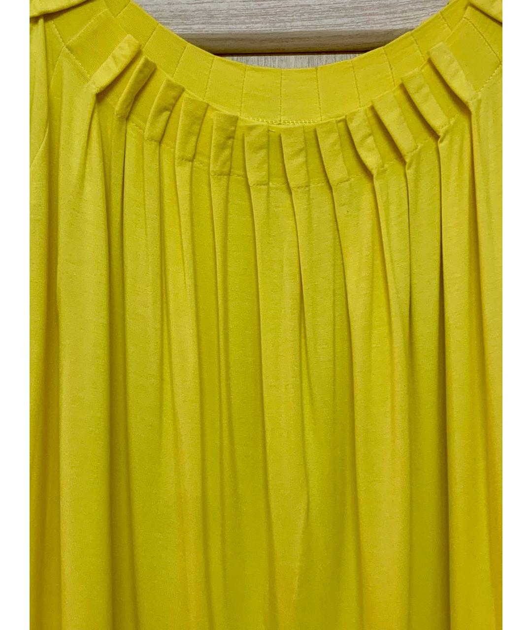 BLUMARINE Желтая вискозная блузы, фото 3