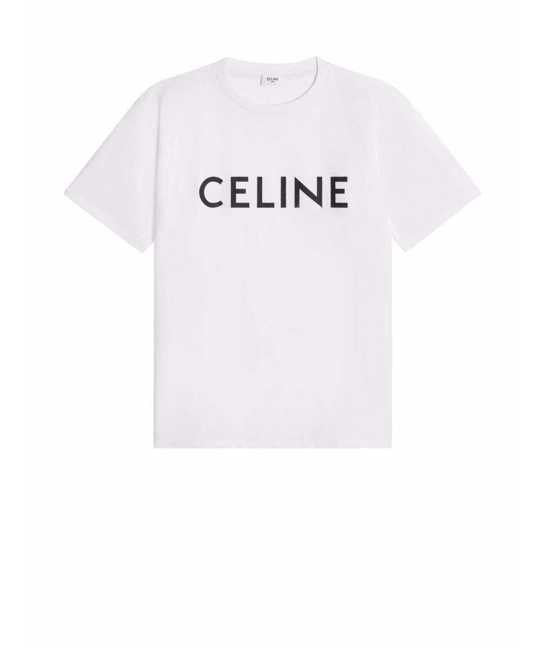 CELINE Белая футболка, фото 1