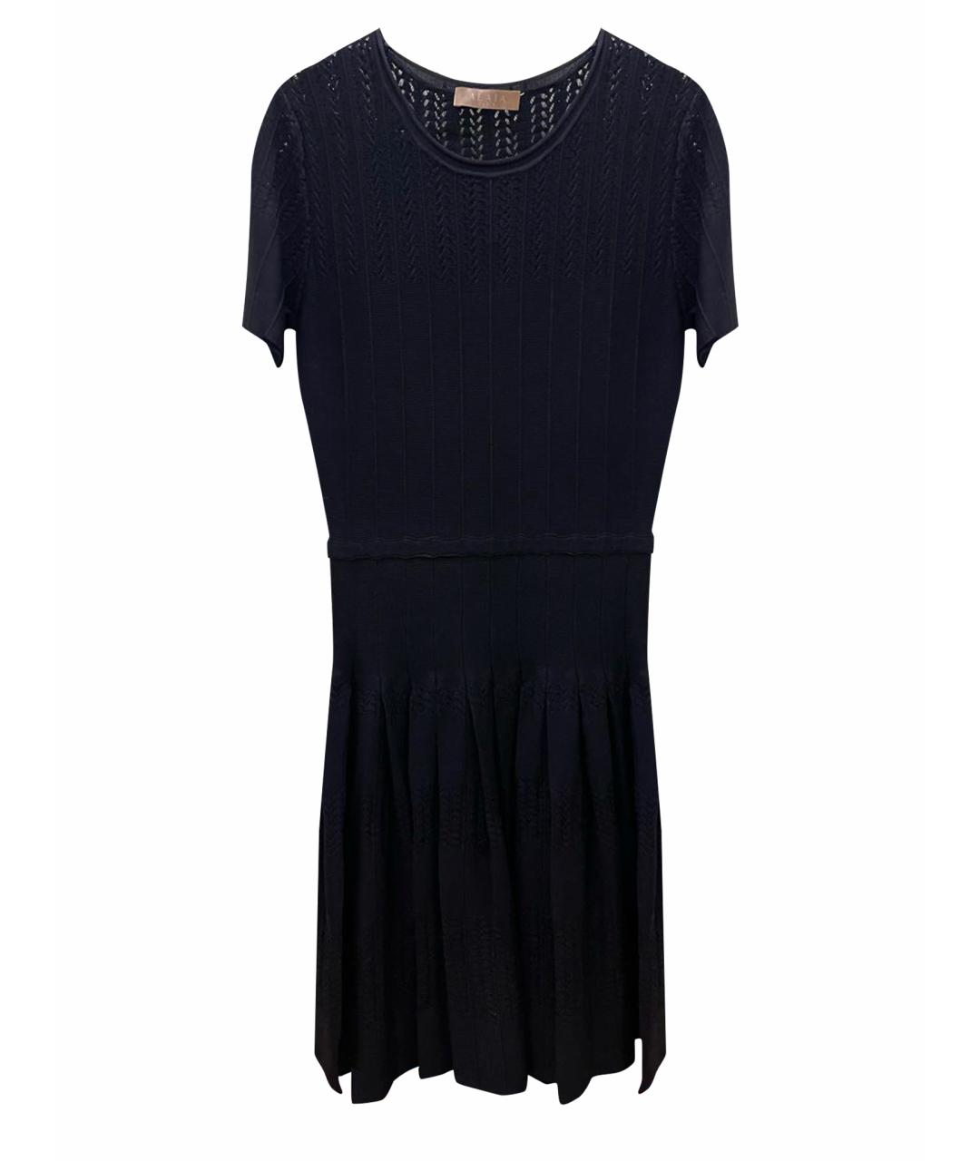 ALAIA Черное шелковое коктейльное платье, фото 1