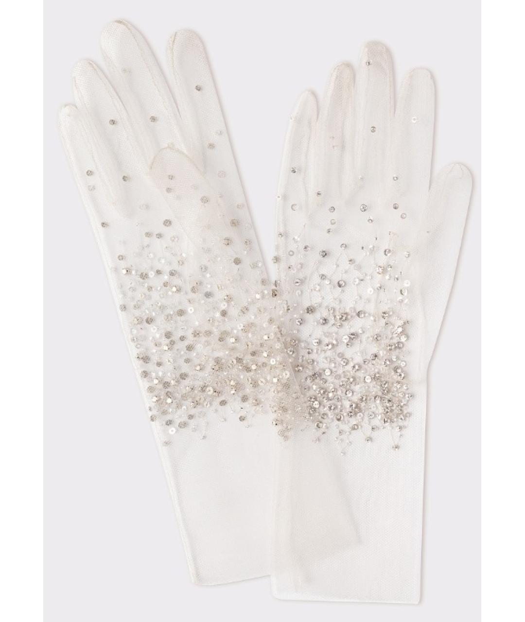 EDEM Белые синтетические перчатки, фото 3