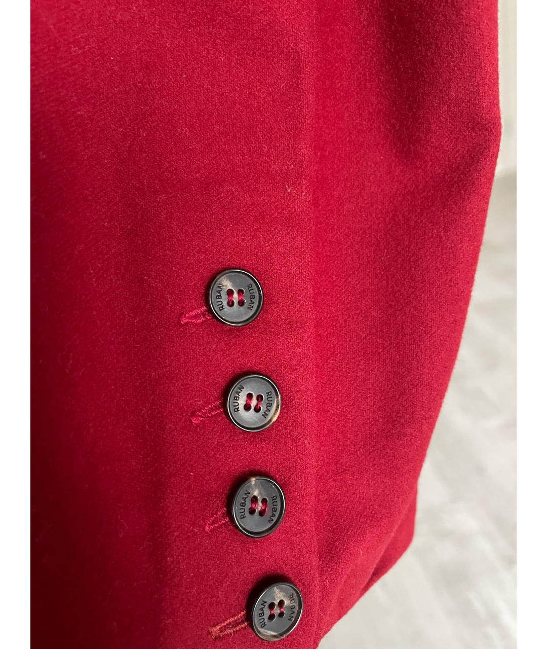 RUBAN Бордовый кашемировый костюм с брюками, фото 5