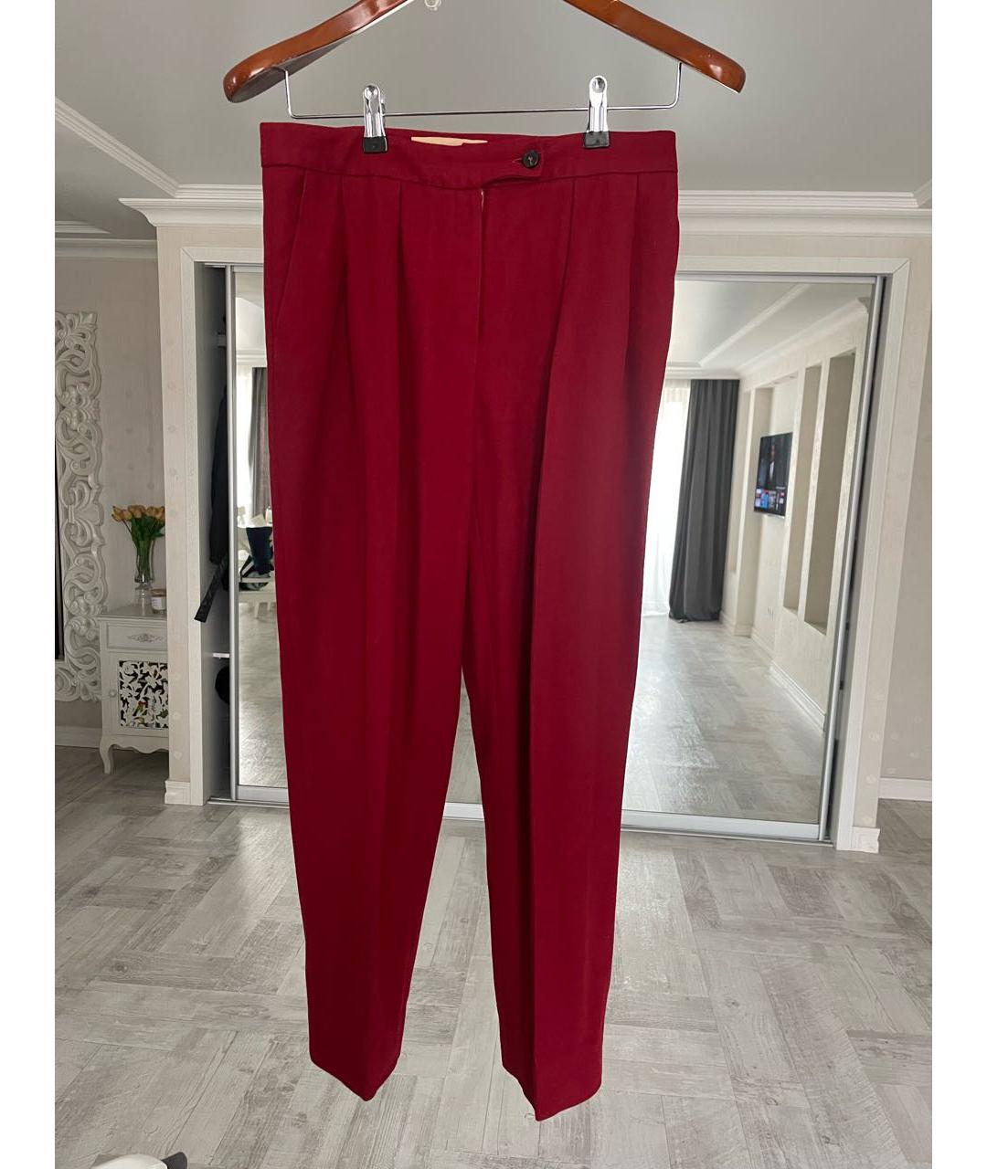 RUBAN Бордовый кашемировый костюм с брюками, фото 2