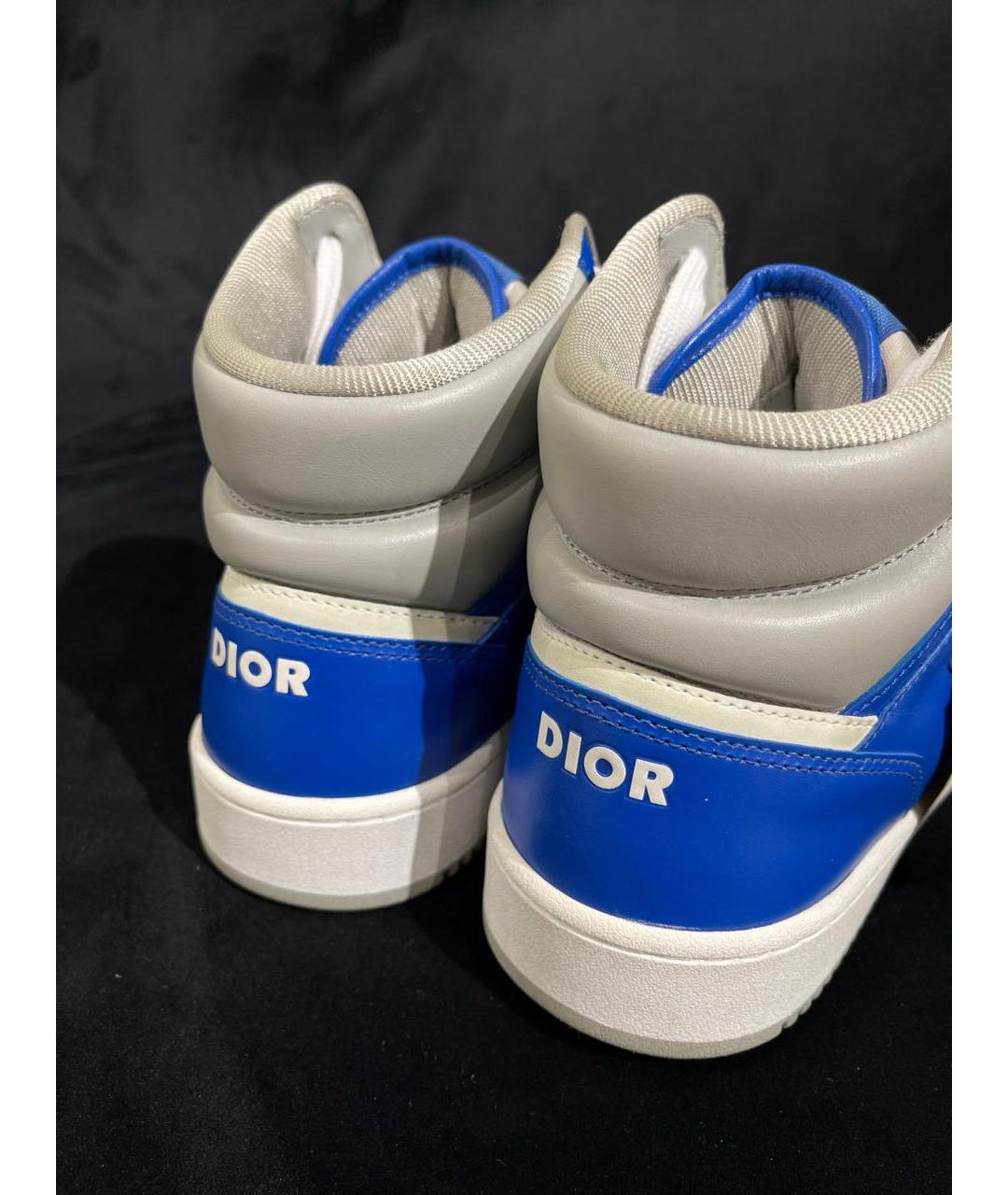 CHRISTIAN DIOR Синие высокие кроссовки / кеды, фото 3