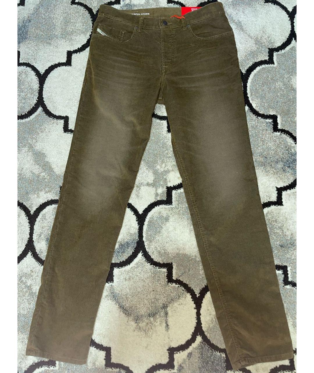 DIESEL Коричневые прямые джинсы, фото 7