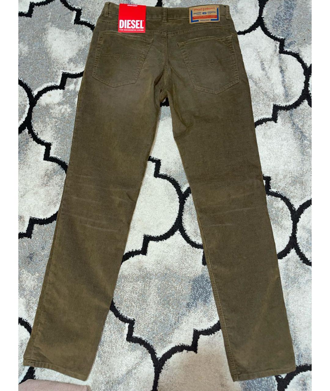 DIESEL Коричневые прямые джинсы, фото 2