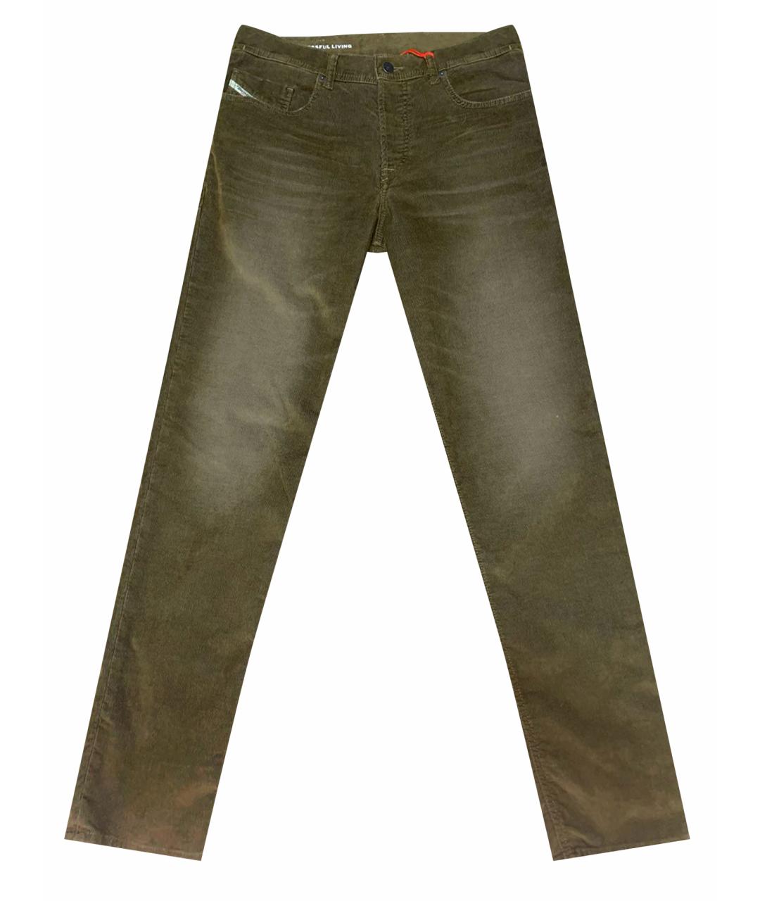 DIESEL Коричневые прямые джинсы, фото 1