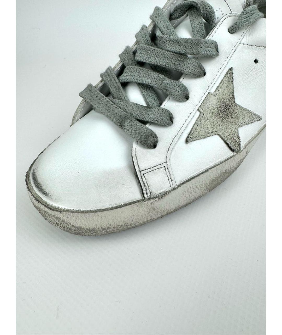 GOLDEN GOOSE DELUXE BRAND Белые кожаные кеды, фото 6