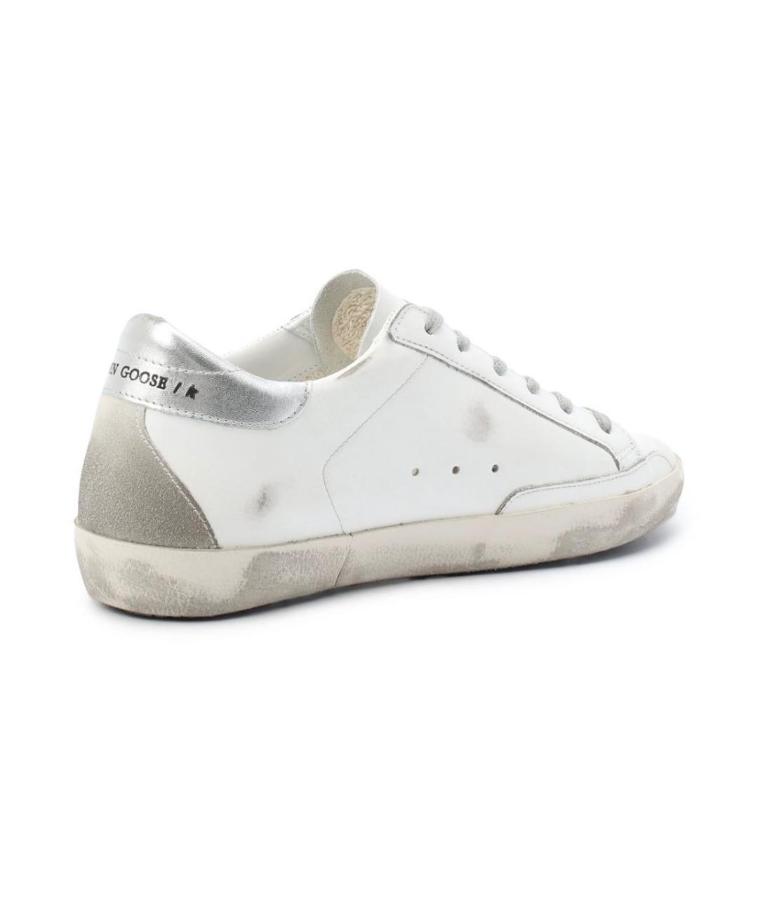 GOLDEN GOOSE DELUXE BRAND Белые кожаные кеды, фото 3