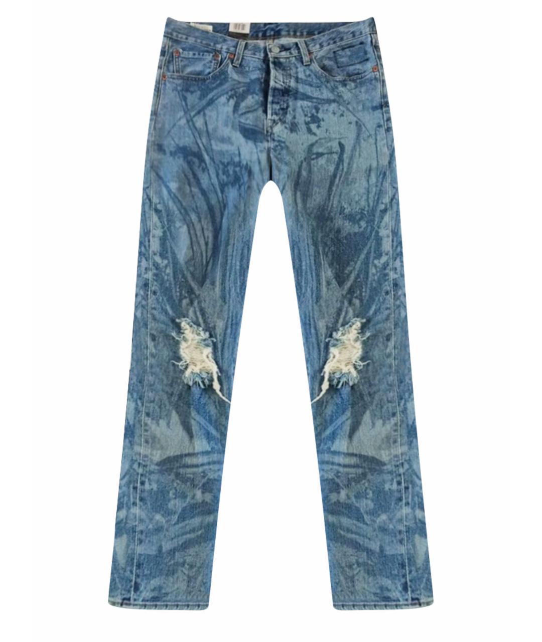 LEVI'S Синие хлопко-эластановые джинсы скинни, фото 1