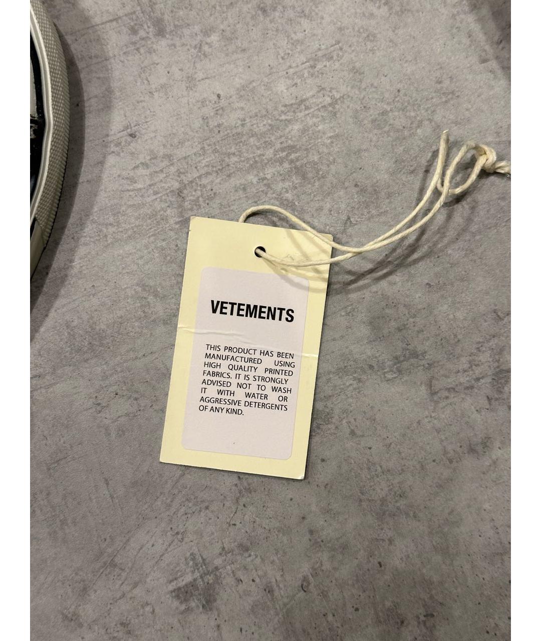 VETEMENTS Черные кеды, фото 7