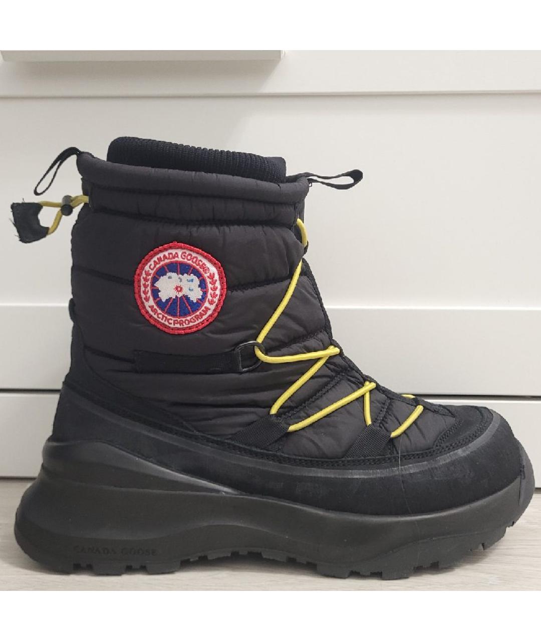 CANADA GOOSE Черные резиновые высокие ботинки, фото 8