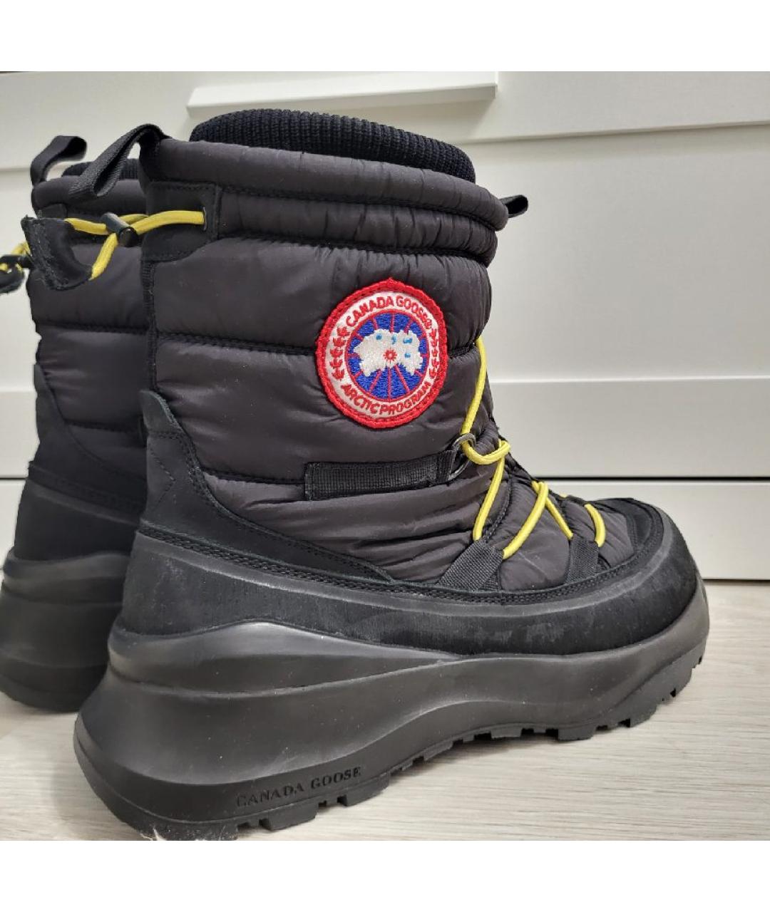 CANADA GOOSE Черные резиновые высокие ботинки, фото 5