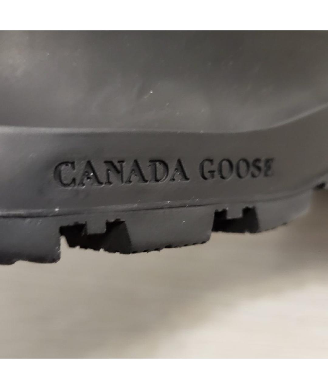 CANADA GOOSE Черные резиновые высокие ботинки, фото 6
