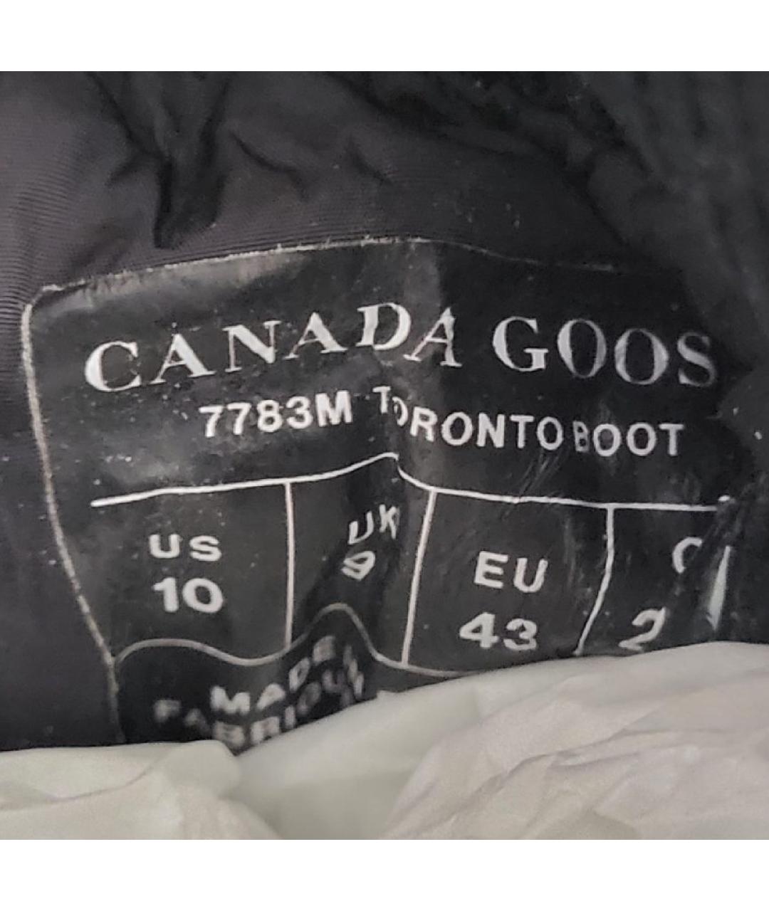 CANADA GOOSE Черные резиновые высокие ботинки, фото 7