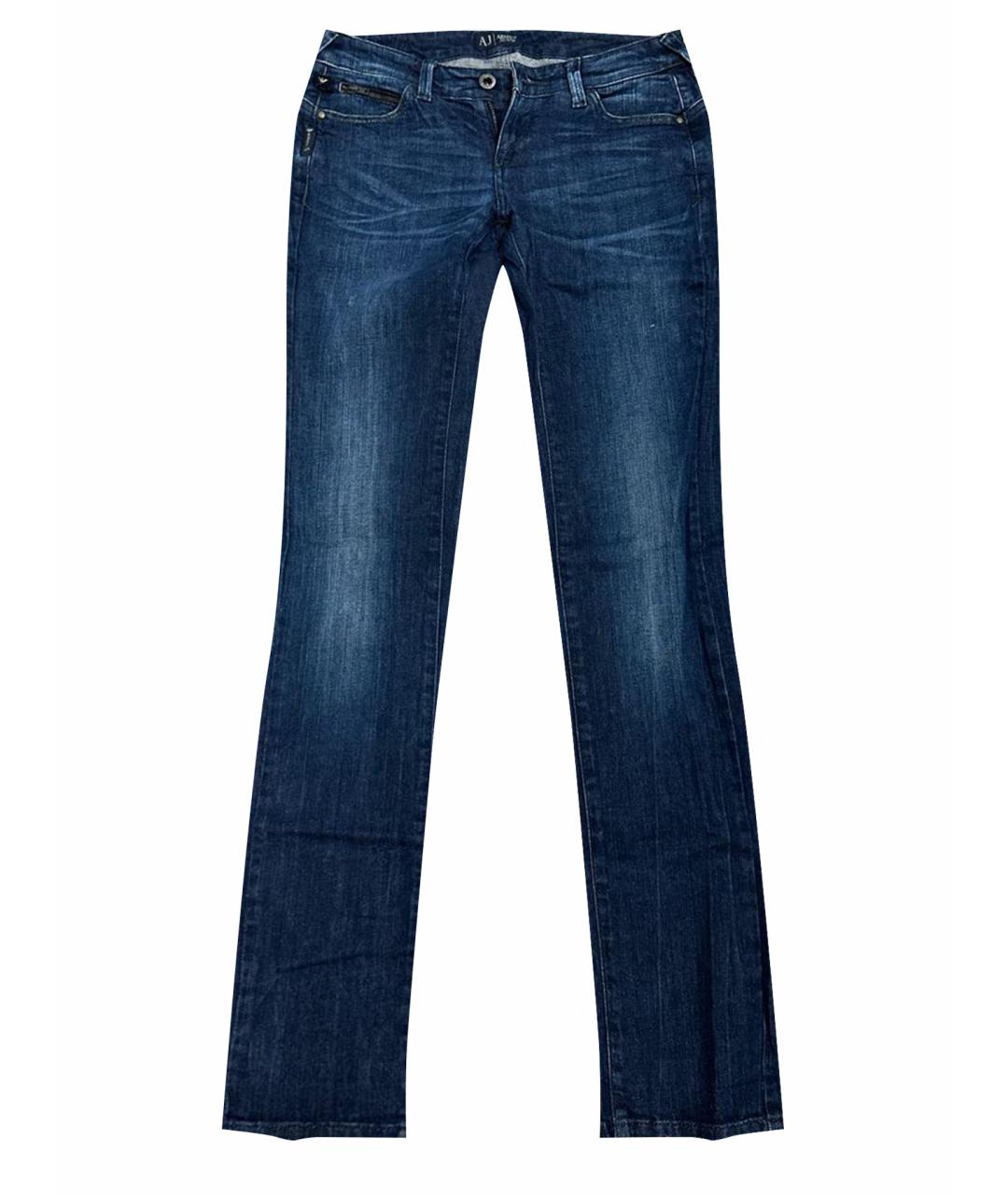 ARMANI JEANS Темно-синие прямые джинсы, фото 1