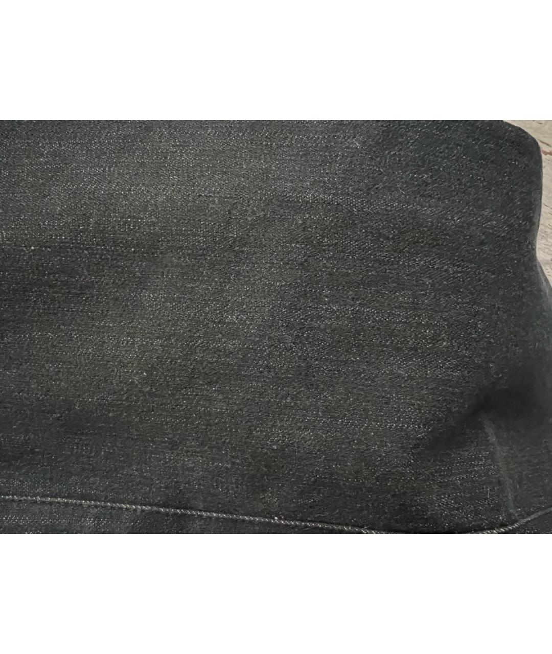 BRIONI Черные хлопко-кашемировые прямые джинсы, фото 4