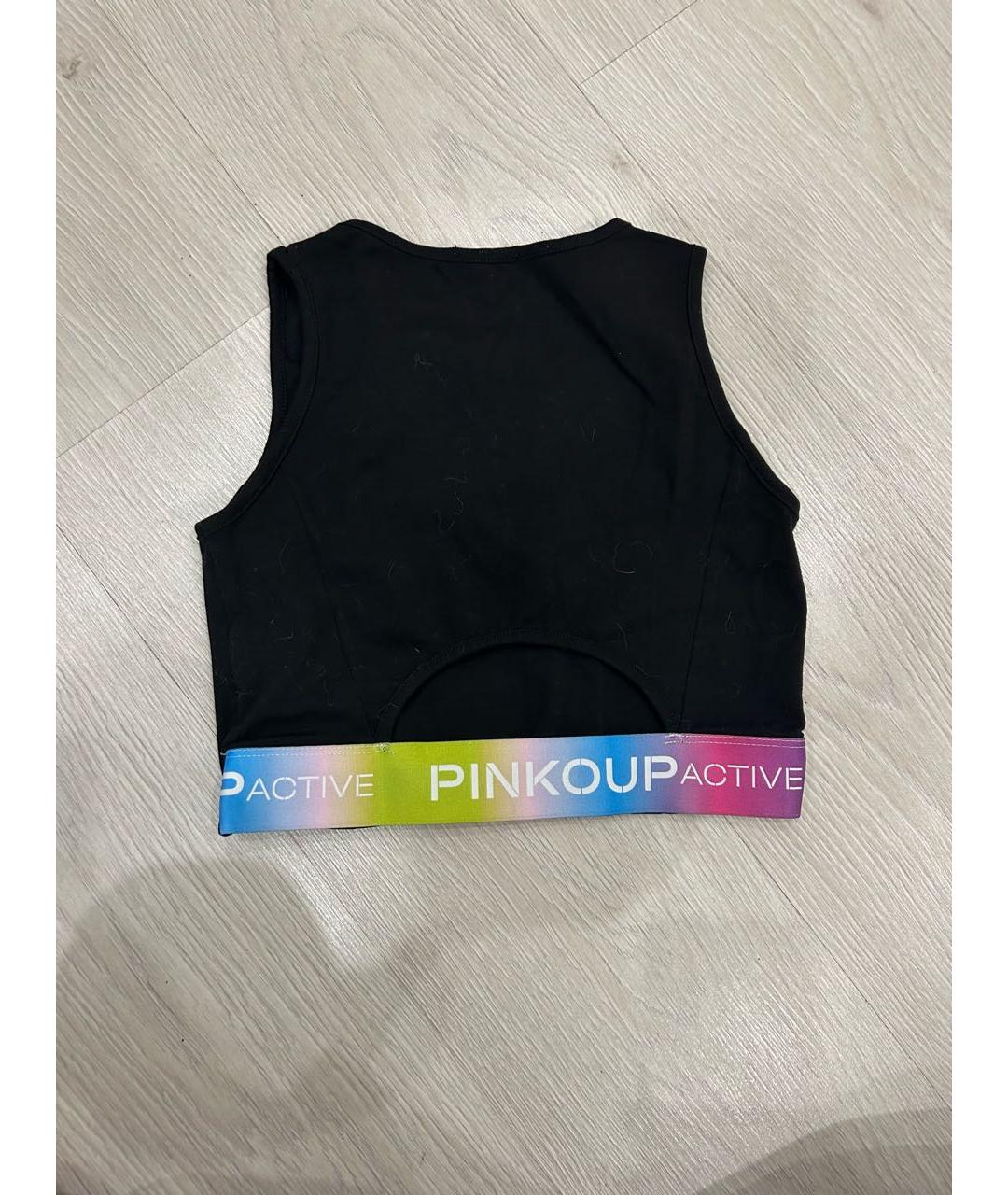 PINKO Черный хлопковый детская футболка / топ, фото 2