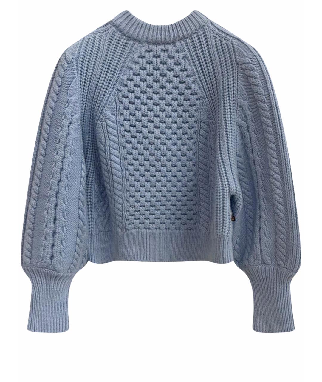 LOUIS VUITTON PRE-OWNED Голубой шерстяной джемпер / свитер, фото 1