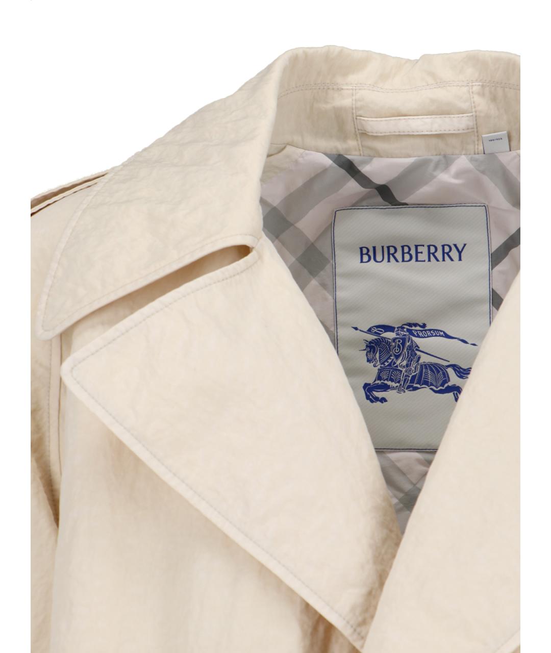 BURBERRY Белый тренч / плащ, фото 5