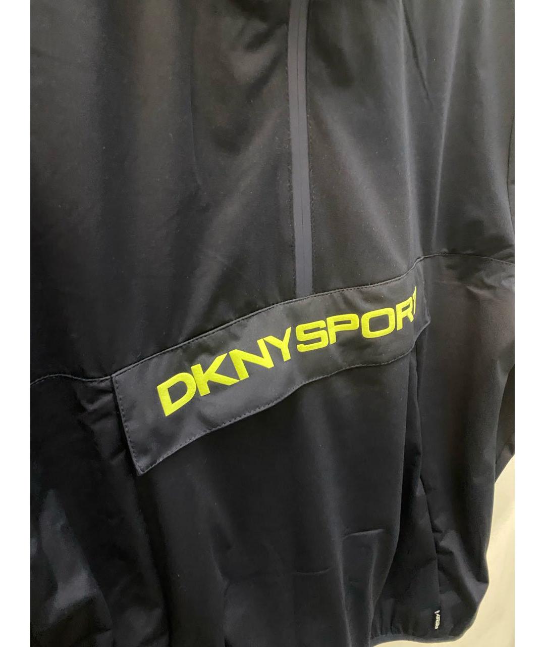 DKNY Темно-синяя полиэстеровая куртка, фото 3