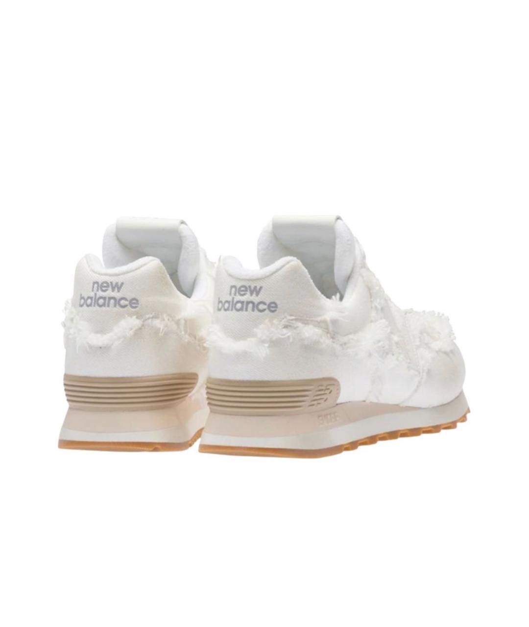 NEW BALANCE Белые кожаные кроссовки, фото 3