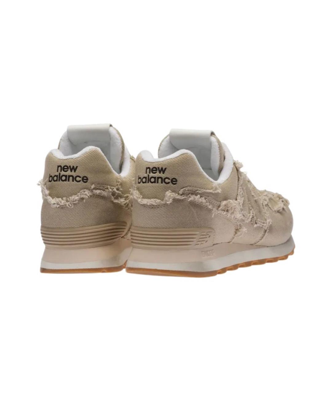 NEW BALANCE Бежевые кожаные кроссовки, фото 3