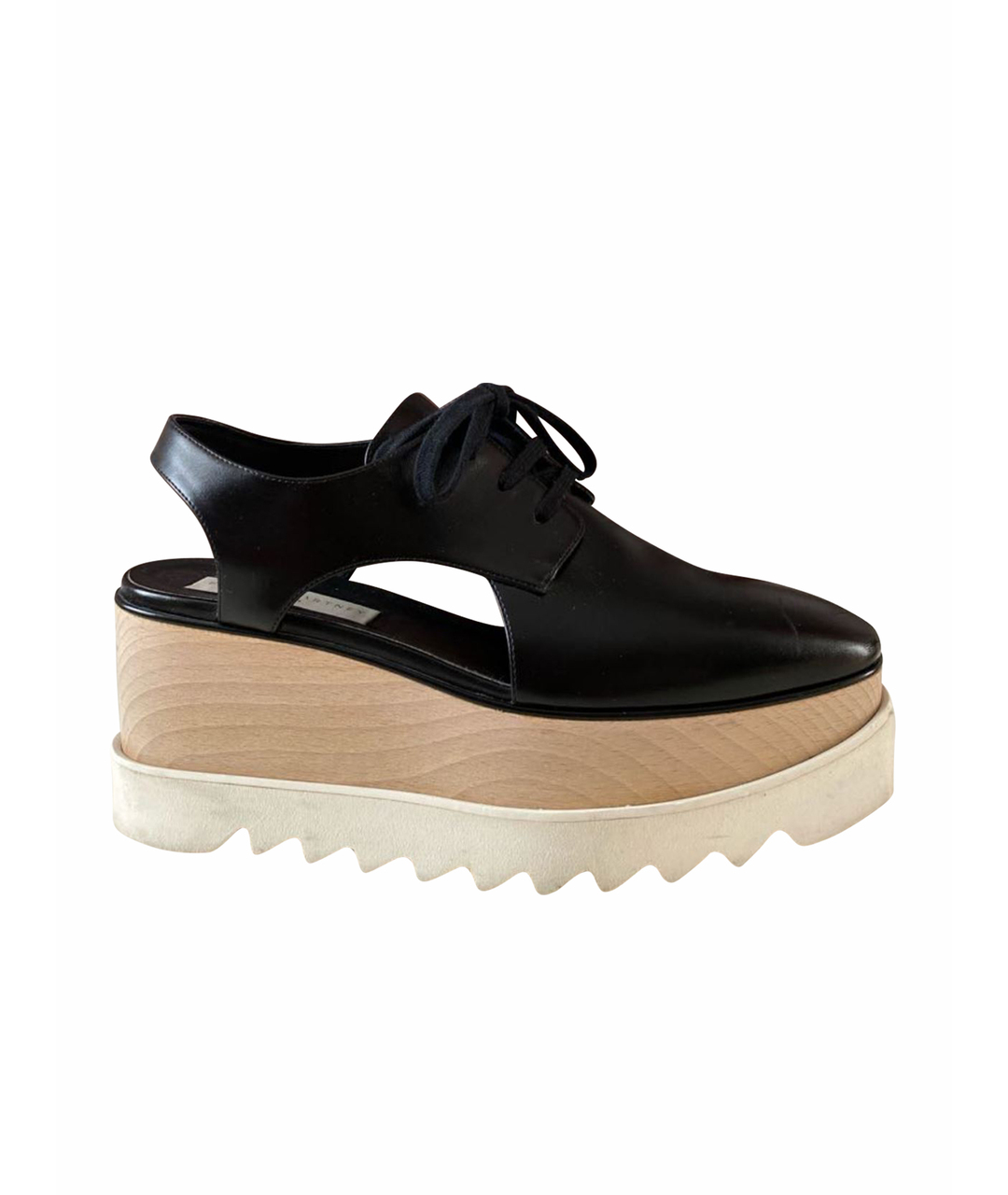 STELLA MCCARTNEY Черные кожаные ботинки, фото 1