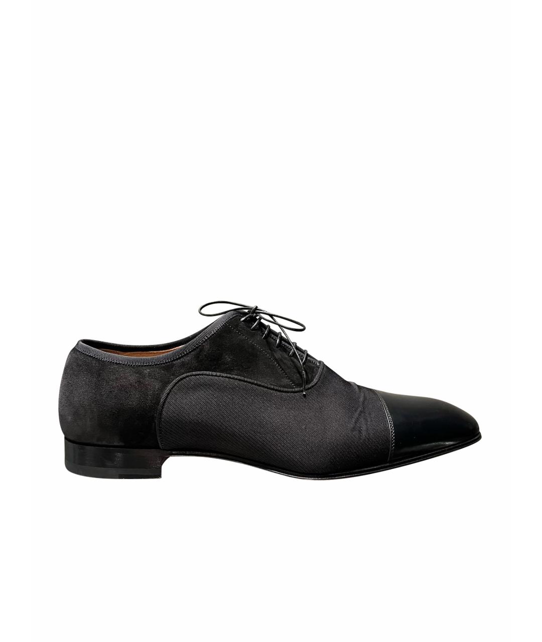 CHRISTIAN LOUBOUTIN Черные кожаные туфли, фото 1