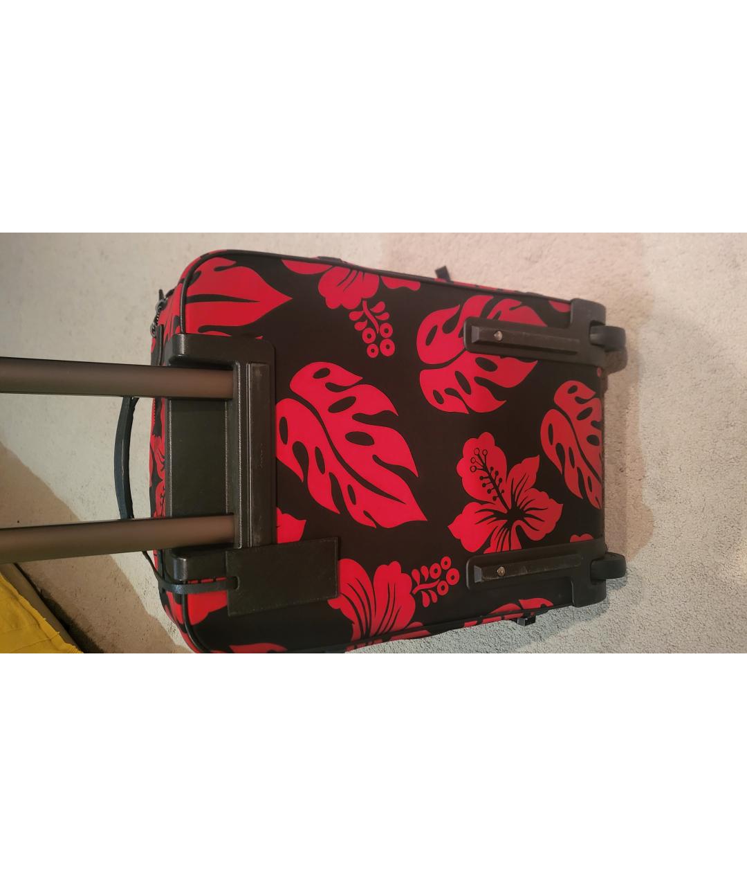 PRADA Красный тканевый чемодан, фото 5