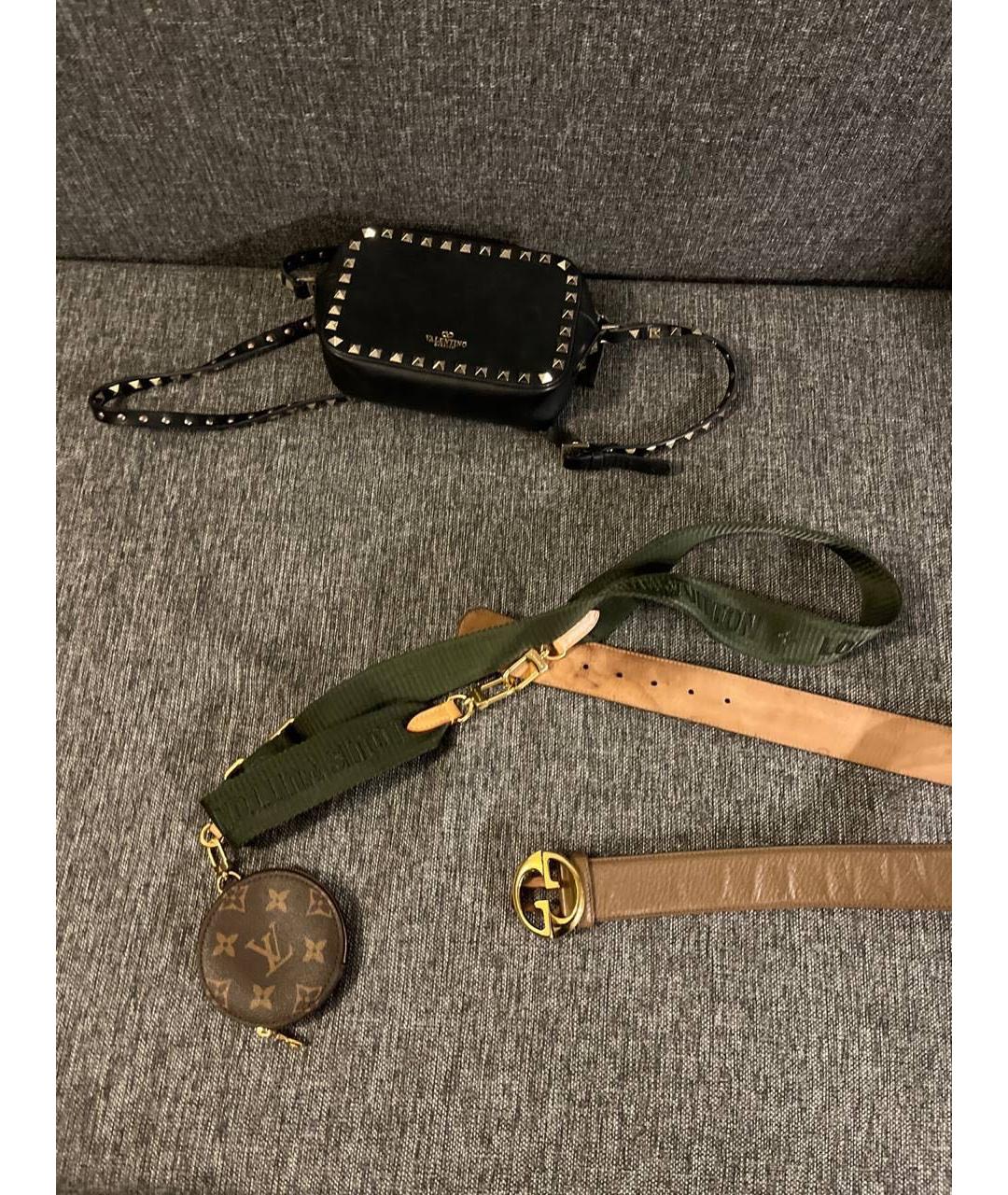 LOUIS VUITTON Коричневая кожаная сумка через плечо, фото 6