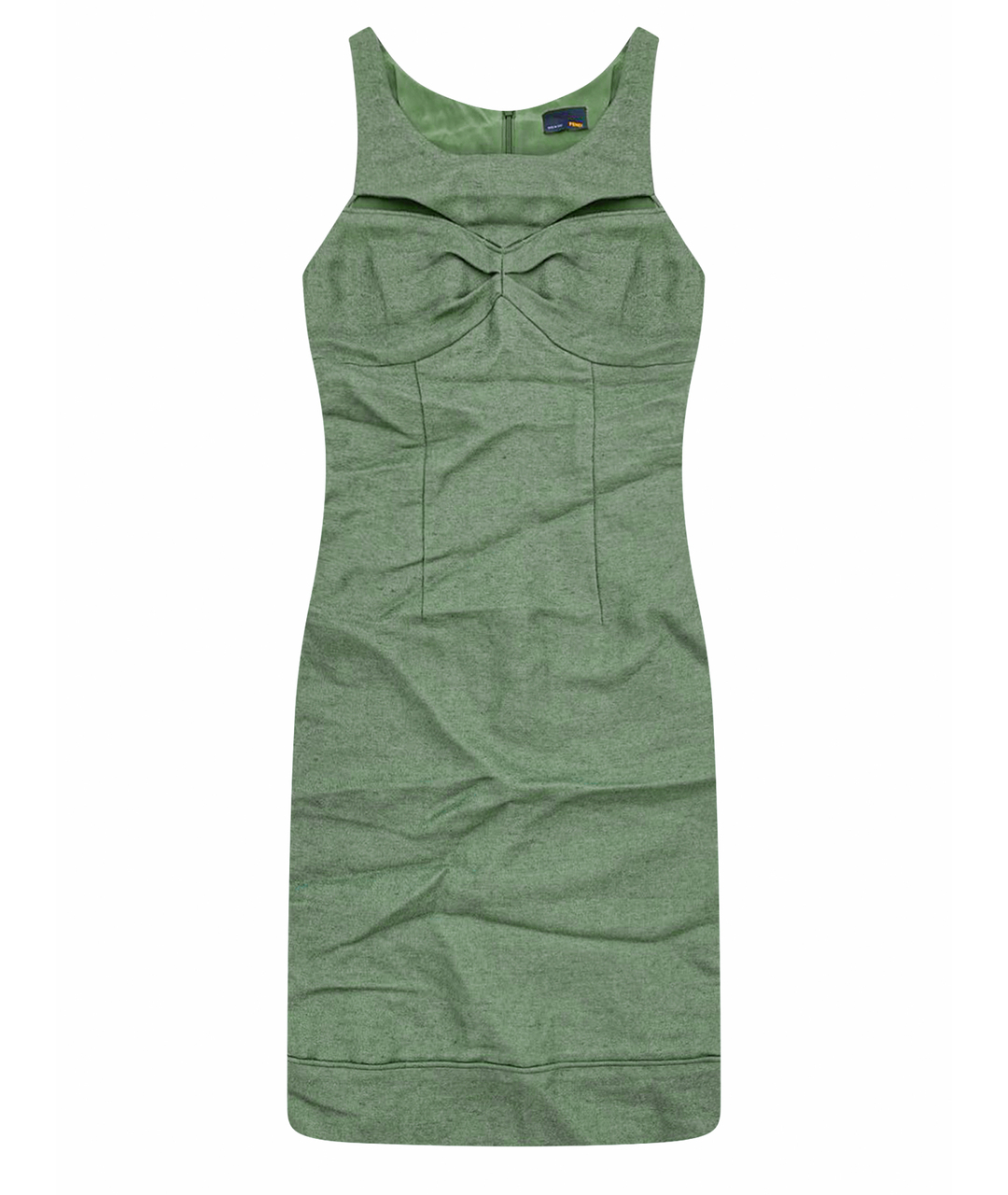 FENDI Зеленые коктейльное платье, фото 1