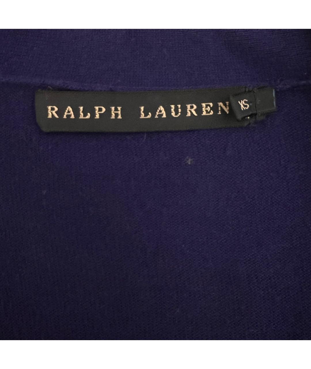 RALPH LAUREN Синий шерстяной кардиган, фото 2
