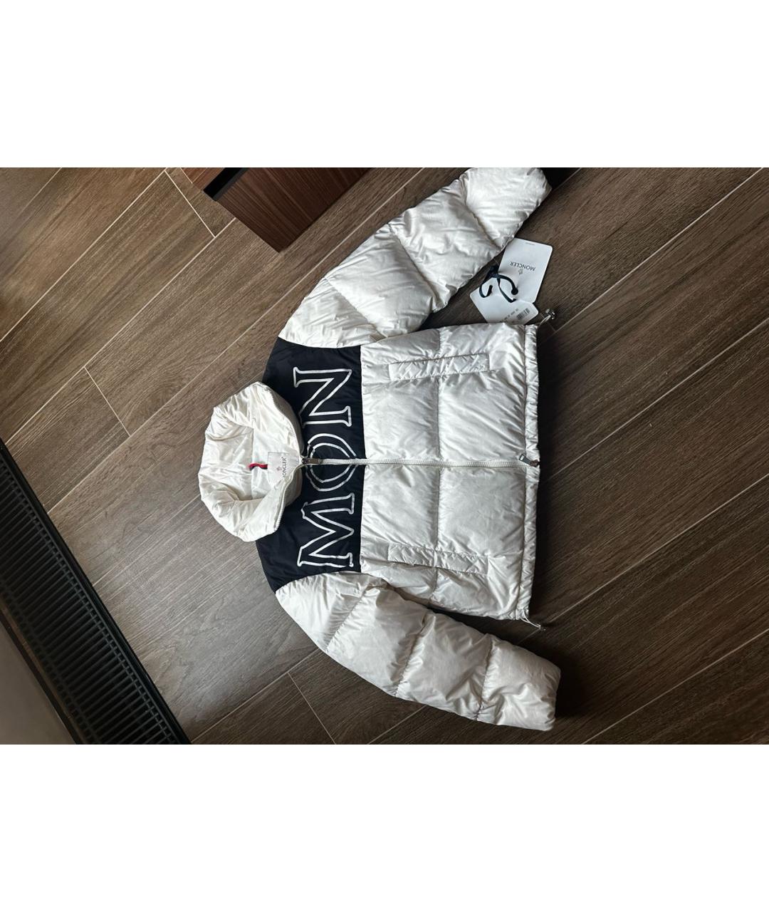 MONCLER Белый пуховик, фото 2