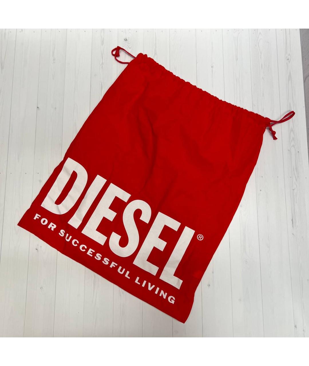 DIESEL Синяя сумка через плечо из лакированной кожи, фото 9