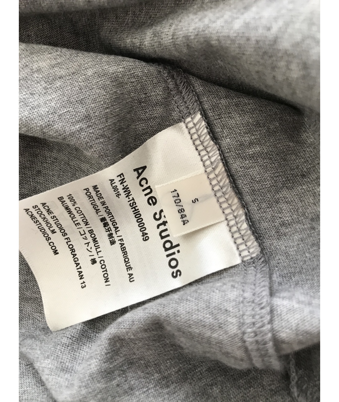 ACNE STUDIOS Серая хлопковая рубашка, фото 4