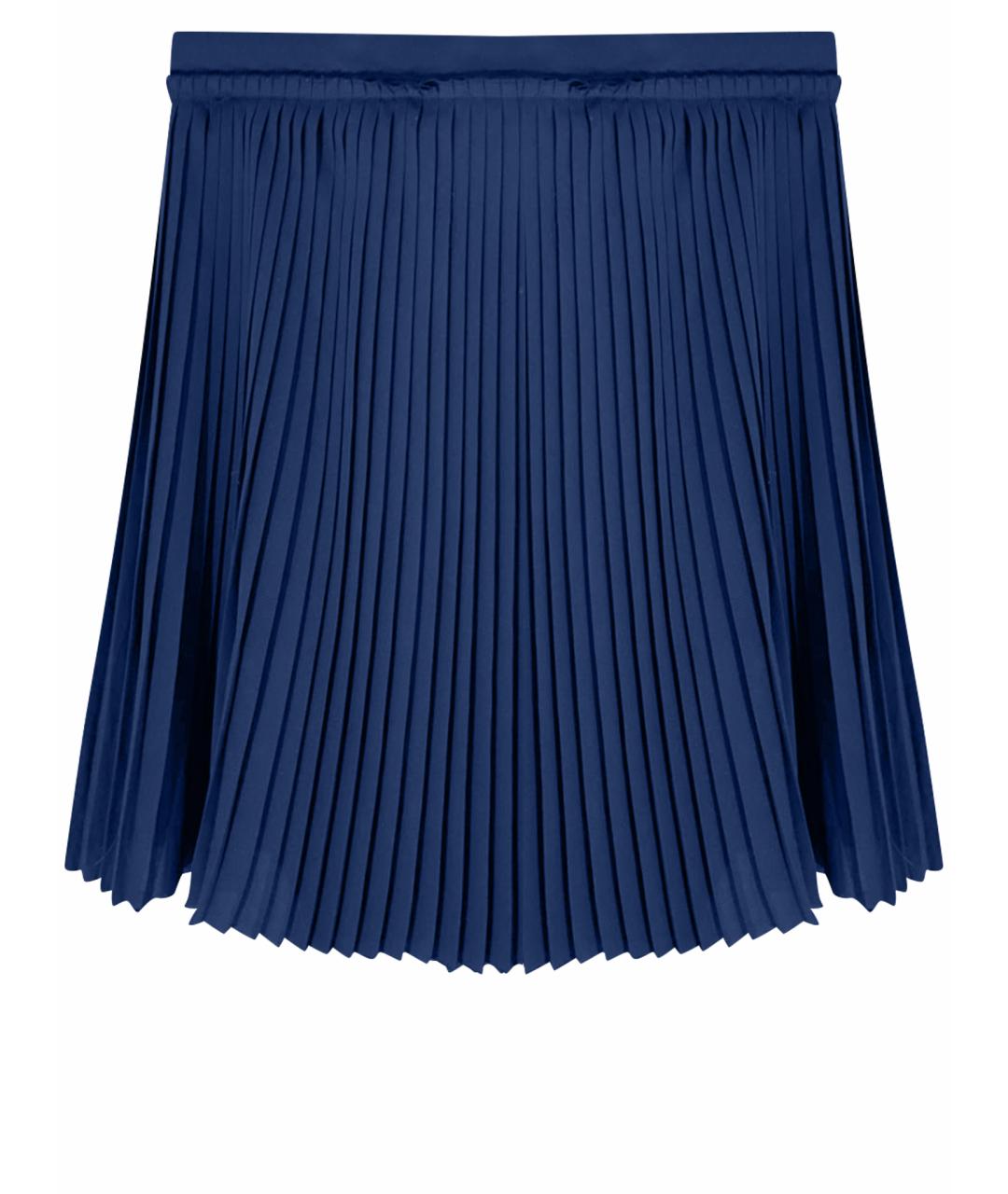 ARMANI JEANS Темно-синяя полиэстеровая юбка миди, фото 1