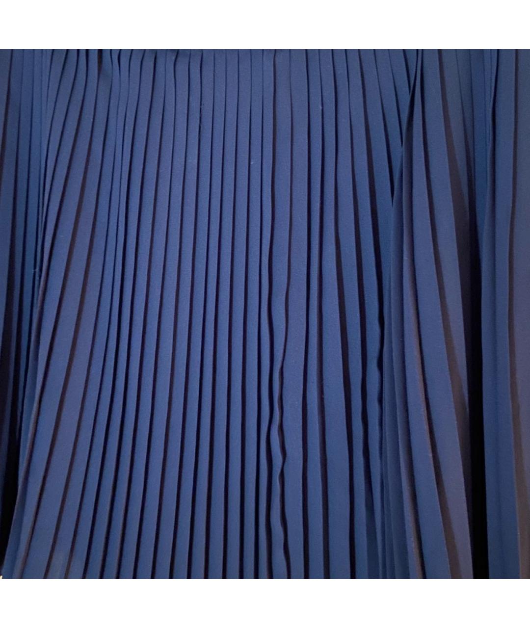 ARMANI JEANS Темно-синяя полиэстеровая юбка миди, фото 4