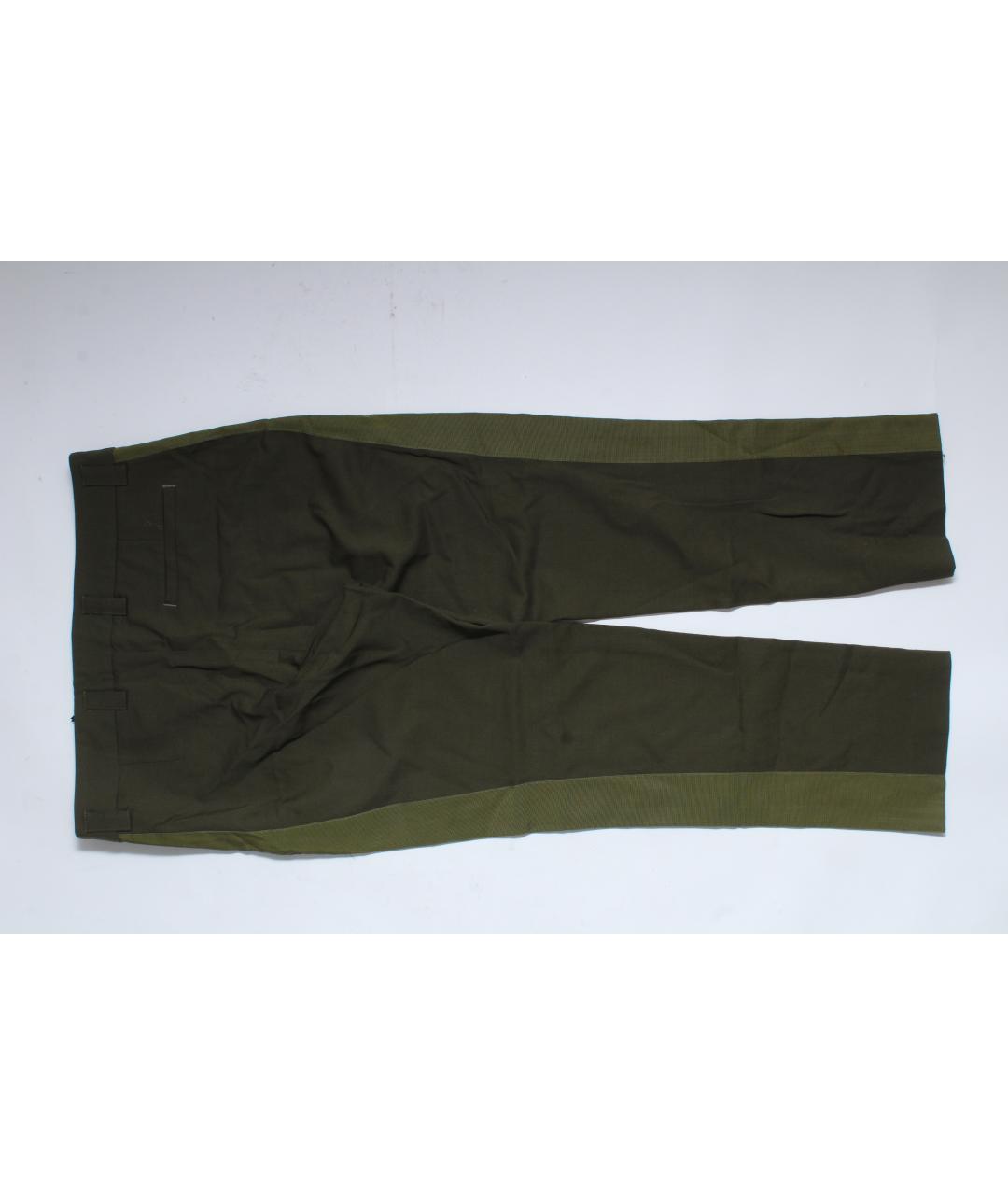 PINKO Зеленые шерстяные брюки узкие, фото 7