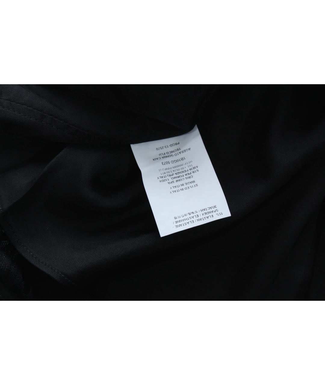 PINKO Черная полиэстеровая юбка миди, фото 7