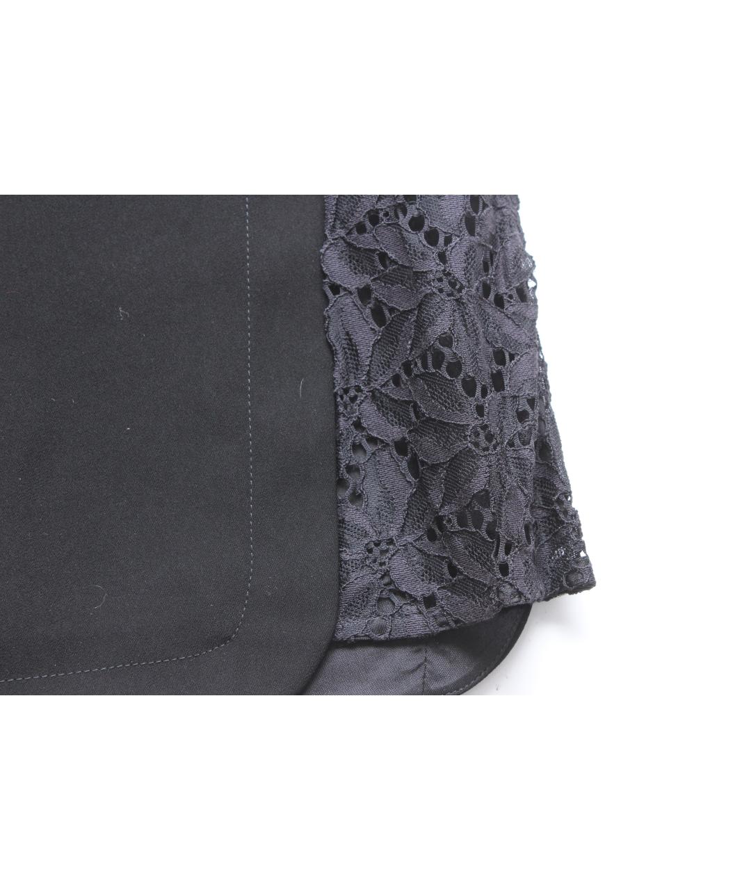 PINKO Черная полиэстеровая юбка миди, фото 3