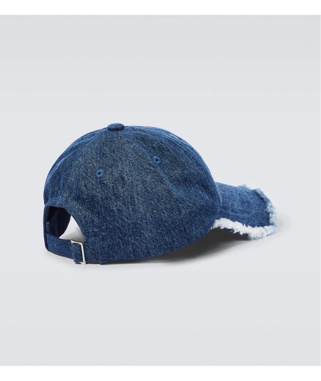 JACQUEMUS Темно-синяя хлопковая кепка/бейсболка, фото 2